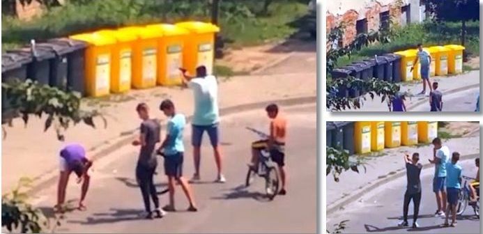 Mai mulţi tineri din Timişoara, cercetaţi după ce au tras cu două pistoale cu bile în pubele şi au lovit un copil de 12 ani. VIDEO