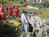 Un mort şi doi răniţi în urma unui accident în judeţul Hunedoara - FOTO
