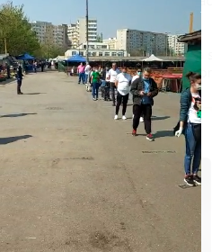 Aglomeraţie în Piaţa Obor din Bucureşti/ Forţele de ordine au restricţionat accesul - VIDEO