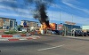 UPDATE - Constanţa: Incendiu la o conductă de gaz; focul s-a extins la maşini parcate în apropiere / Incendiul a izbucnit în timpul unor lucrări de intervenţie. A fost oprită alimentarea cu gaze naturale în zonă - FOTO
