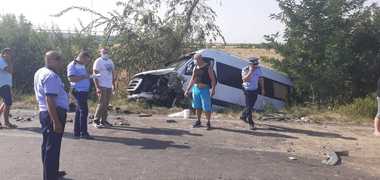 Nouă răniţi, într-un accident produs pe DN 2, în judeţul Ialomiţa - FOTO