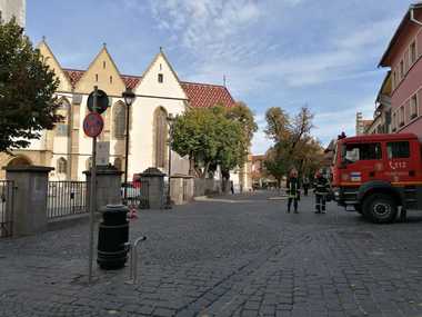 UPDATE - Element de muniţie, găsit în cadranul ceasului din Catedrala Evanghelică din Sibiu de către un grup de arheologi/ Piaţa Huet din centrul oraşului a fost închisă pe o suprafaţă de aproximativ 150 de metri pătraţi - FOTO