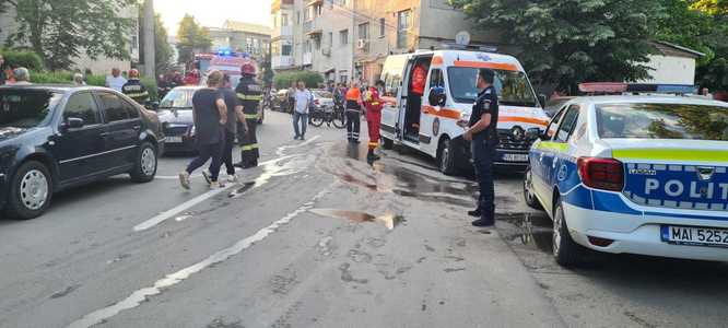 Explozie într-un bloc din Focşani, un bărbat suferind arsuri pe 30% din suprafaţa corporală / Mai multe personae au fost evacuate