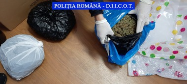 Galaţi: Bărbat reţinut după ce a fost prins în flagrant când ridica un colet cu 2,5 kilograme de cannabis, droguri aduse din Spania