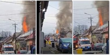 Timiş: Incendiu la o casă din Lugoj. Pompierii au găsit trupul neînsufleţit al unei femei de 86 de ani - VIDEO