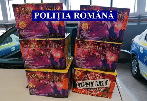 Aproximativ 10 tone de articole pirotehnice, confiscate de poliţişti în urma a peste 40 de percheziţii făcute în ultimele două zile - VIDEO