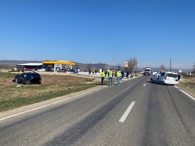 Buzău: Accident pe DN 10, patru persoane fiind rănite 