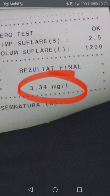Un bărbat din Mehedinţi a fost prins pe autostrada A1 cu o alcoolemie de 3,34