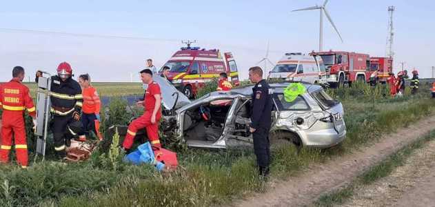 Constanţa: Un mort şi patru răniţi, după un accident pe DN 2 A 