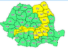 Instabilitate atmosferică accentuată, în Carpaţii Meridionali, local în Moldova şi în nordul Munteniei / Meteorologii au emis cod galben 