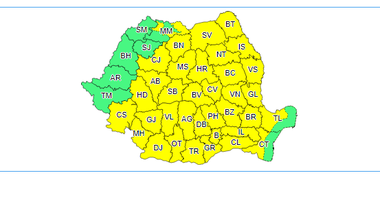 Meteorologii anunţă vijelii în cea mai mare parte a ţării până sâmbătă dimineaţă / Cum va fi vremea în Bucureşti