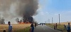 Timiş: Aproximativ 100 de hectare de grâu cuprinse de un incendiu/ Au intervenit pompierii militari şi cei voluntari - FOTO
