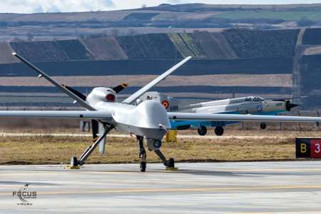 O dronă americană  MQ-9 Reaper s-a prăbuşit la Câmpia Turzii - VIDEO