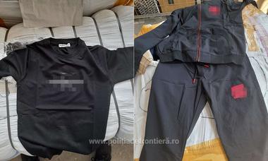 Aproape 7.000 de articole de îmbrăcăminte şi încălţăminte cu semne ale unor mărci cunoscute, dar care ar fi contrafăcute, găsite de poliţiştii de frontieră de la Călăraşi într-un camion condus de un cetăţean turc