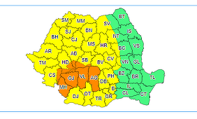 Meteorologii anunţă ploi abundente în zona de nord-vest a Munteniei şi instabilitate atmosferică pentru mare parte a ţării. Gradul de instabilitate atmosferică se va menţine accentuat până la mijlocul săptămânii viitoare - HARTA
