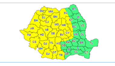 Meteorologii anunţă disconfort termic ridicat pentru următoarele patru zile şi chiar caniculă, pe arii restrânse. Joi, zeci de judeţe sunt sub Cod galben de instabilitate atmosferică şi ploi - HARTA
