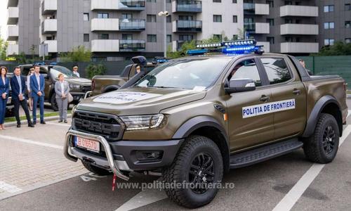 Autospeciale de patrulare 4x4 pentru teren dificil, achiziţionate din fonduri europene nerambursabile pentru dotarea Poliţiei de Frontieră