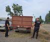 Constanţa: O autoutilitară care transporta deşeuri rezultate de la biserica distrusă în incendiu a fost confiscată de poliţiştii locali/ Acestea erau aruncate pe un teren viran