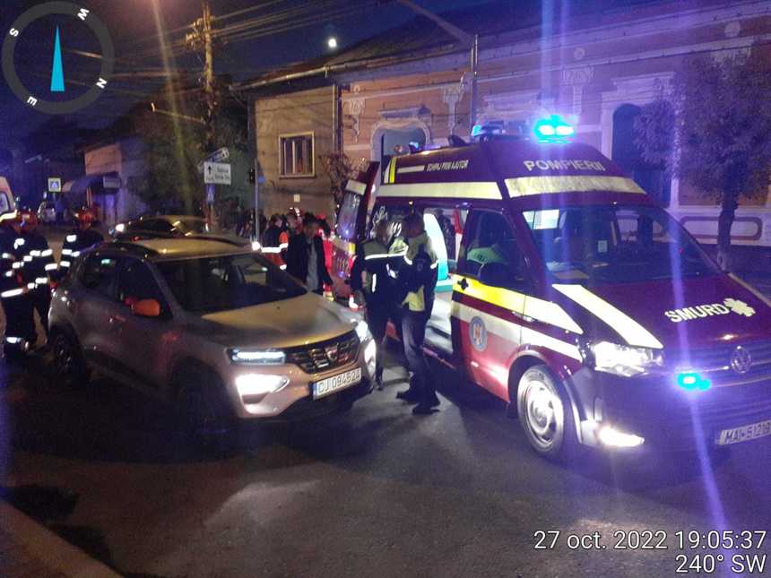 Cluj: Un bărbat şi o femeie, accidentaţi pe o trecere pentru pietoni din Dej 