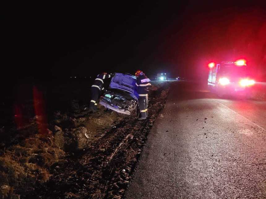 Cinci persoane rănite într-un accident produs în judeţul Giurgiu  