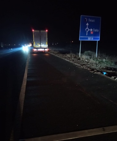 Galaţi: Cercetări pentru identificarea victimei unui accident rutier comis de un şofer turc - FOTO