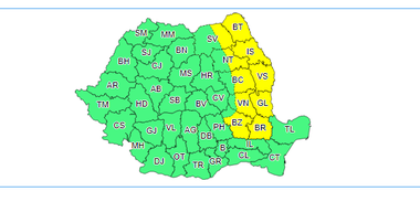 Meteorologii anunţă depuneri de polei  în Moldova şi în nord-estul Munteniei  - HARTA