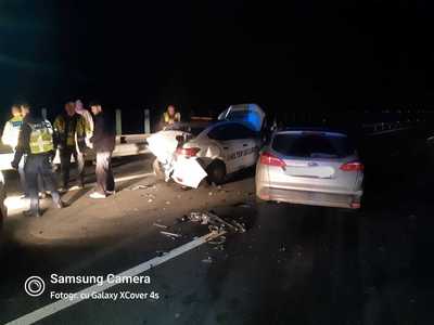 Timiş: Cinci persoane implicate într-un accident rutier pe autostrada A1 / Două femei au fost rănite