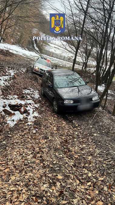 Argeş: Bărbat care conducea fără permis, urmărit în trafic de poliţişti întrucât a refuzat să oprească/ El a abandonat maşina şi a fugit într-o pădure, iar un poliţist a tras un foc de avertisment în aer pentru a-l opri