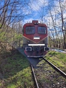 UPDATE - O locomotivă a unui tren încărcat cu cărbune a deraiat, în Vâlcea, pe o rută folosită doar pentru transportul de marfă/ Rezervorul locomotivei s-a spart şi curge motorină/ CFR Marfă: O posibilă cauză este o defecţiune tehnică la un vagon - FOTO