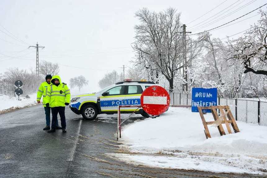 UPDATE - CNAIR: Circulaţie închisă pentru toate categoriile de vehiculele în judeţele Botoşani şi Iaşi 