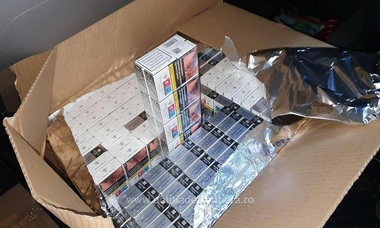 Vama Giurgiu - 21.800 ţigarete descoperite de poliţiştii de frontieră într-un camion condus de un cetăţean bulgar

