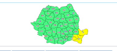 Meteorologii anunţă ploi abundente şi vânt puternic în Dobrogea şi sud-estul Munteniei, de marţi dimineaţă, până miercuri la ora 15:00 / Cum va fi vremea în Bucureşti - HARTA
