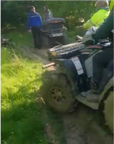 Braşov: Amenzi de 28.000 de lei, date de jandarmi unor turişti care au intrat cu ATV-uri în zone interzise  - FOTO
