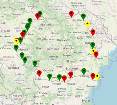 Aglomeraţie în punctele de trecere a frontierei – Timpi de aşteptare de 500 de minute la Siret şi 300 de minute la Giurgiu, pentru ieşirea din ţară a camioanelor / Pentru autoturisme, aglomeraţie la Giurgiu şi Nădlac - FOTO 