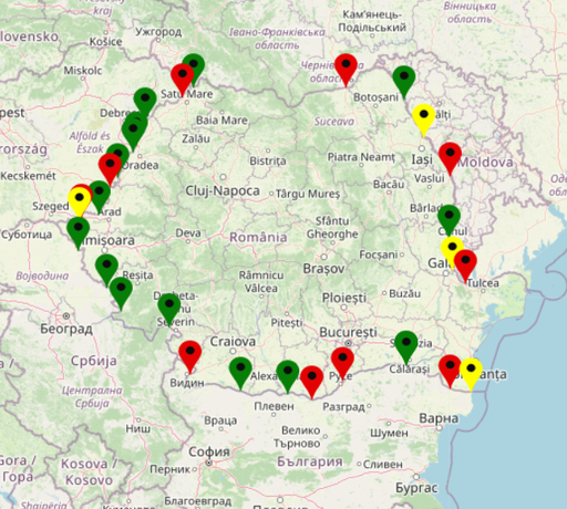 Aglomeraţie în punctele de trecere a frontierei – Timpi de aşteptare de 500 de minute la Siret şi 300 de minute la Giurgiu, pentru ieşirea din ţară a camioanelor / Pentru autoturisme, aglomeraţie la Giurgiu şi Nădlac - FOTO 