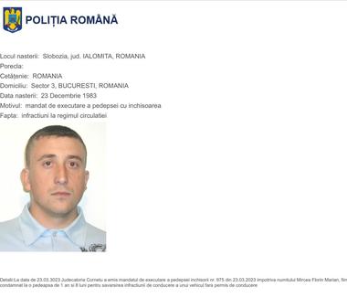 Bărbat pe numele căruia existau două mandate de executare a pedepsei, fiind dat în urmărire naţională, prins de poliţişti / El se ascundea într-un depozit din Ilfov / A fost prins băut la volan de două ori şi a refuzat prelevarea de probe