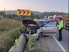 Mureş: Patru răniţi, după ce un autoturism a ieşit de pe şosea. Printre victime se află şi un copil de doi ani, în stare gravă - FOTO
