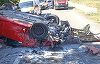 Tulcea: Nouă persoane au fost rănite într-un accident rutier în care au fost implicate trei maşini - FOTO