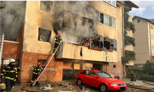 Explozie într-un apartament din Sibiu - Poliţia a deschis dosar de cercetare penală pentru infracţiunile de distrugere din culpă şi ucidere din culpă