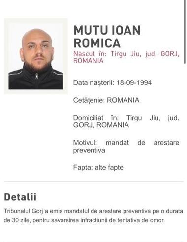 Bărbat din Târgu Jiu, dat în urmărire internaţională pentru o tentativă de omor comisă în Belgia, prins în urma cooperării dintre cele două state/ Alte opt persoane, cercetate după ce l-au ajutat să iasă din ţară