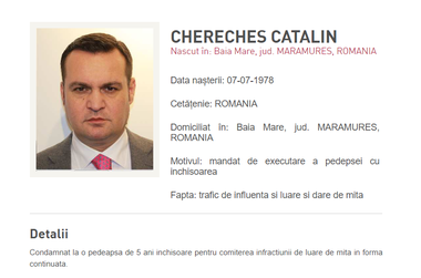 UPDATE - Cătălin Cherecheş, condamnat la 5 ani de închisoare, a ieşit din ţară vineri dimineaţă prin punctul de frontieră Petea, sub identitatea unei rude