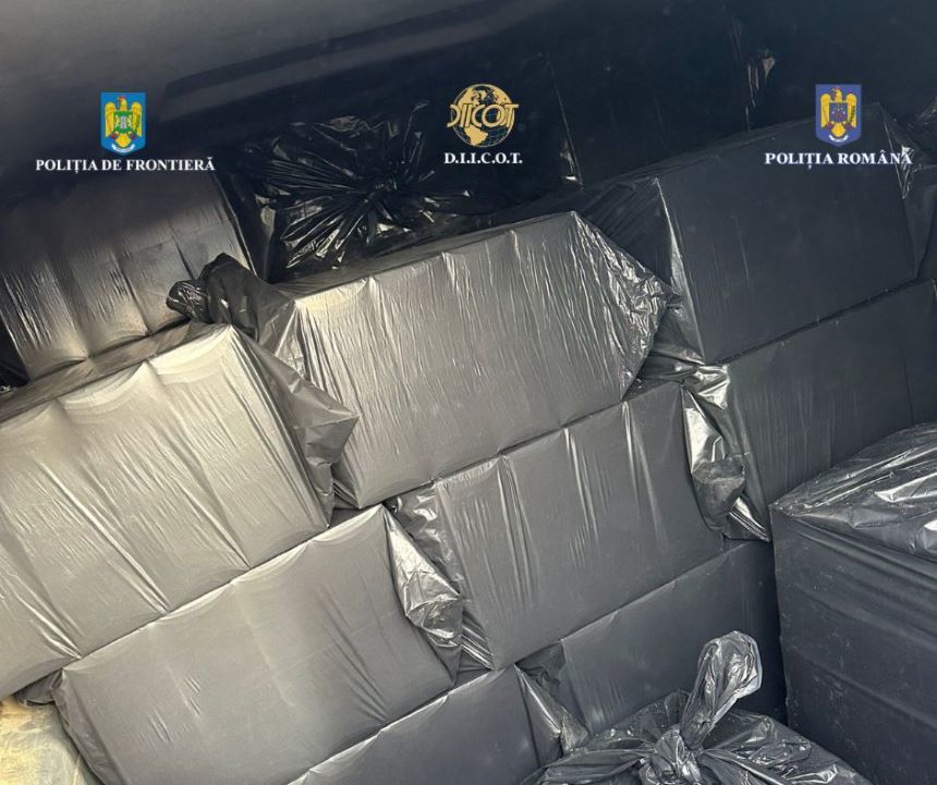 Suceava: Reţea profilată pe contrabandă cu ţigări, formată din cetăţeni români şi ucraineni, destructurată de DIICOT - FOTO
