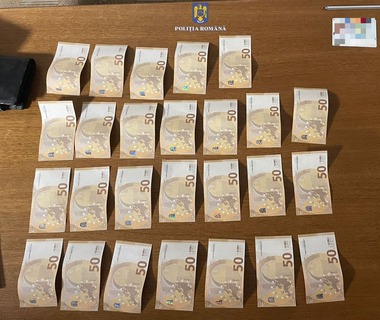 Tânăr de 19 ani din Bistriţa-Năsăud, care a cumpărat un laptop cu bancnote false de euro, arestat preventiv