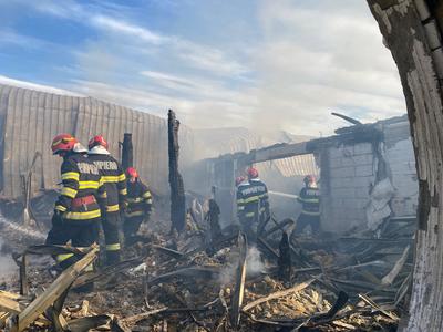 Prahova - Incendiu la Ferma Dacilor - Cele 26 de persoane aflate la pensiune au participat la o petrecere în seara anterioară/ Un bărbat, angajat al complexului, a murit în timp ce încerca să îşi salveze copiii