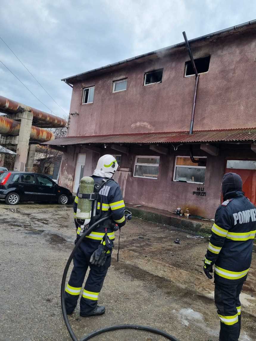 Incendiu la o sală de box din Craiova