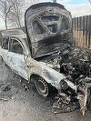 Galaţi - Bărbat cercetat după ce a lovit şi incendiat maşinile unor rude - FOTO