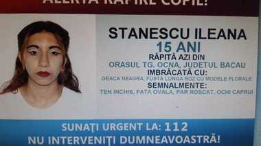 Mecanismul ”Alertă răpire copil”, declanşat după ce o fată de 15 ani din Târgu Ocna ar fi fost urcată într-o maşină de două persoane necunoscute/ Ea a fost găsită în municipiul Bacău