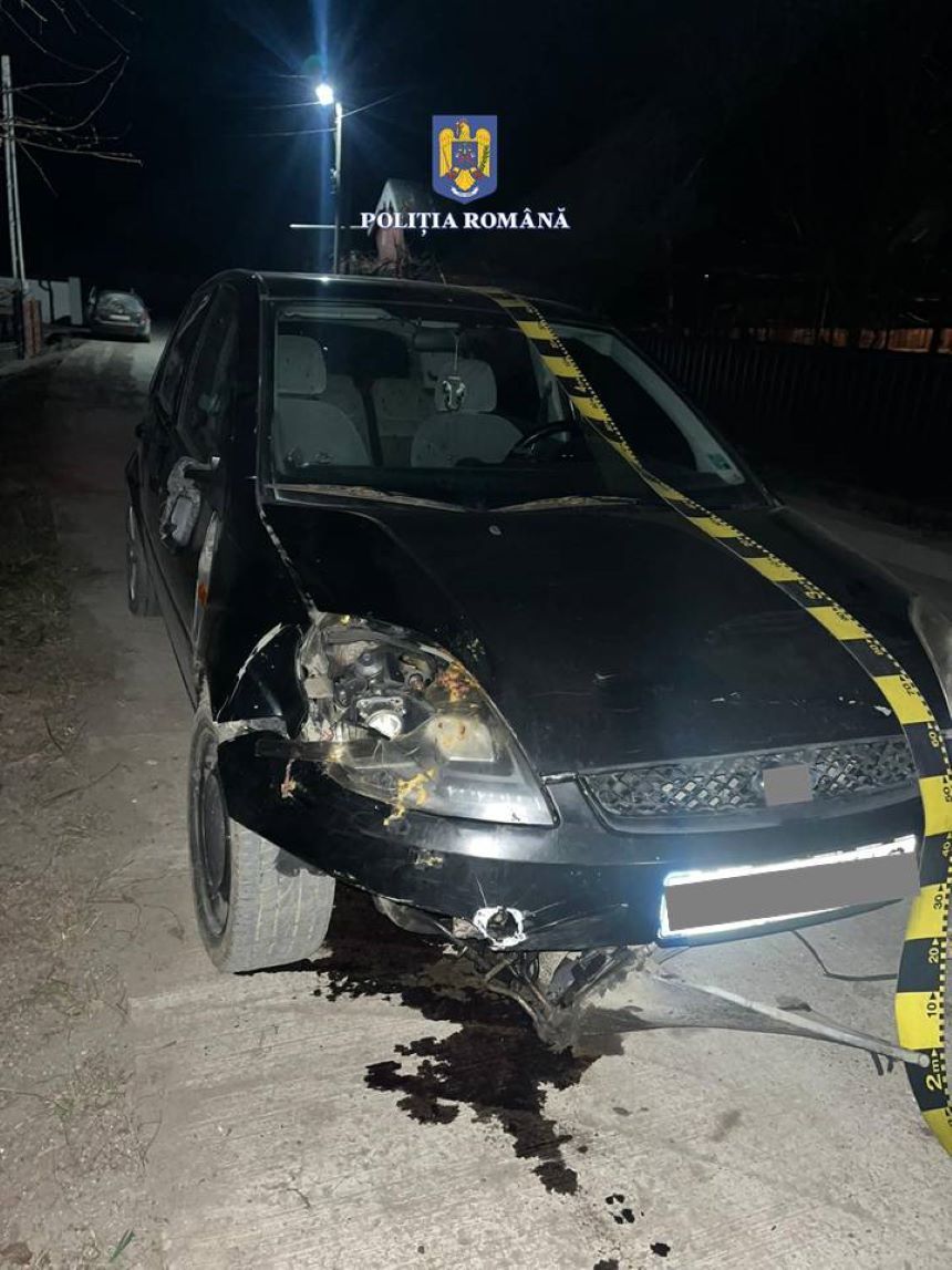 Suceava: Şofer beat, care a accidentat mortal un pieton şi a fugit de la locul faptei, prins după mobilizarea a zeci de poliţişti - FOTO
