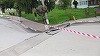 Stradă prăbuşită la Slănic, Prahova: Terenul a continuat să se taseze, coborând cu încă 20 de centimetri


