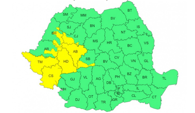 Meteorologii anunţă ploi însemnate cantitativ şi instabilitate atmosferică / Vremea continuă să se răcească / Cod galben, până la ora 23.00, în mai multe judeţe / Vremea în Bucureşti

